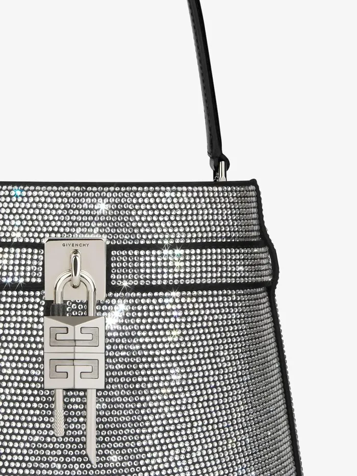 Women Crossbody Bags Givenchy Shark Lock Bucket Bag In Leather With Strass Black Women Crossbody Bags Givenchy Shark Lock Bucket Bag In Leather With Strass Black