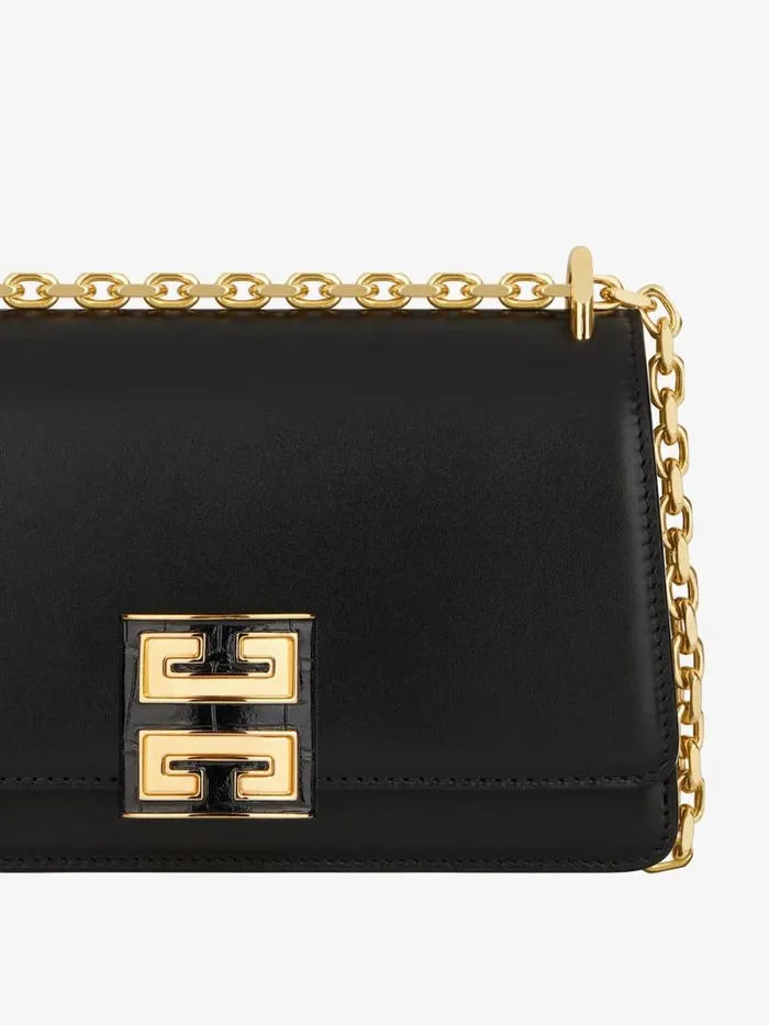 Women Crossbody Bags Givenchy Small 4G Bag In Leather With Chain Black Women Crossbody Bags Givenchy Small 4G Bag In Leather With Chain Black