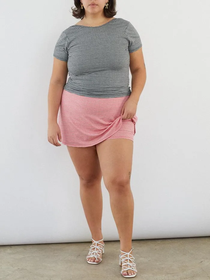 Women Darcy Skort Pomodoro Gingham Lisa Says Gah Skirts