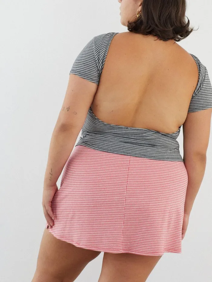 Women Darcy Skort Pomodoro Gingham Lisa Says Gah Skirts