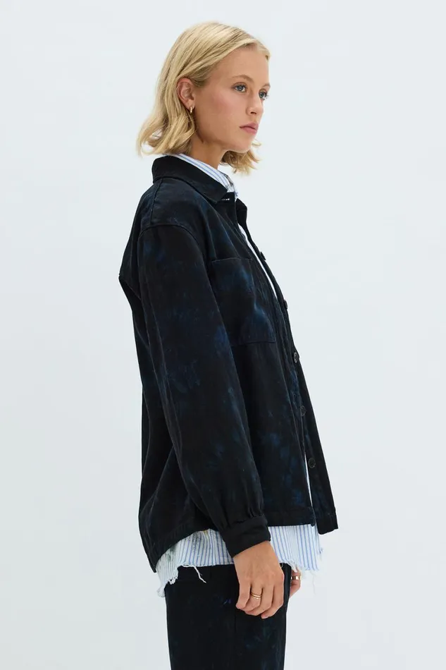 Women Dark Indigo Denim Explorer Jacket Raquel Allegra Bottoms