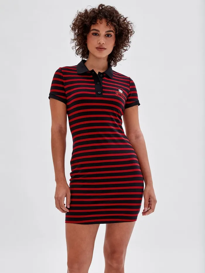Women Dresses and Jumpsuits GUESS GUESS Originals x Betty Boop Polo Dress Jet Black Multi Women Dresses and Jumpsuits GUESS GUESS Originals x Betty Boop Polo Dress Jet Black Multi