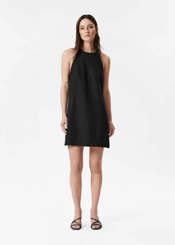Women Dresses and Other Stories Linen ALine Dress Black