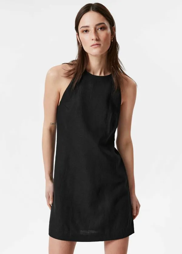 Women Dresses and Other Stories Linen ALine Dress Black