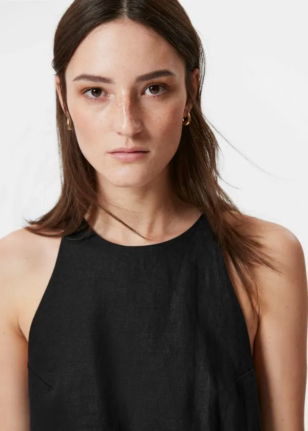 Women Dresses and Other Stories Linen ALine Dress Black