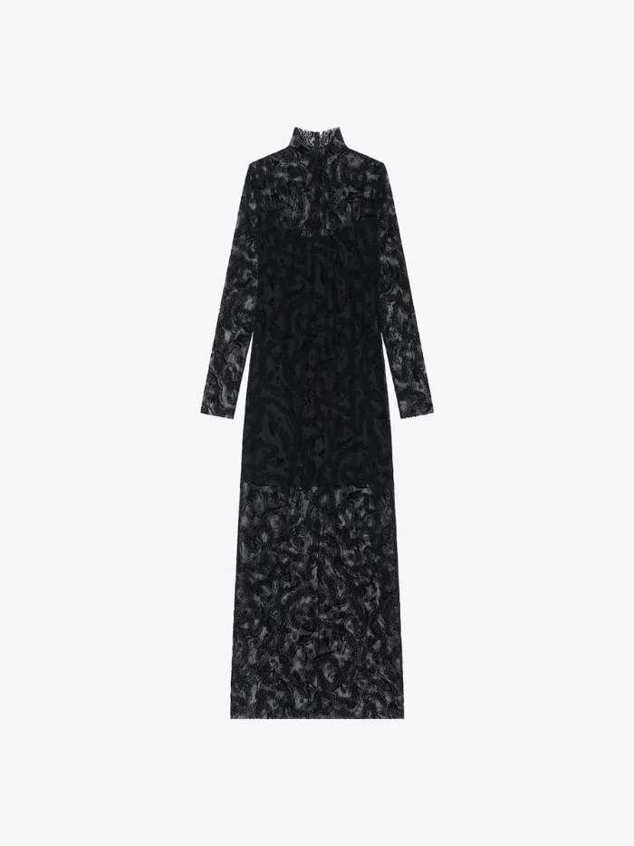Women Dresses Givenchy Dress In 4G Dragon Tulle Black