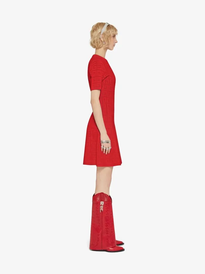 Women Dresses Givenchy Dress In 4G Jacquard Red