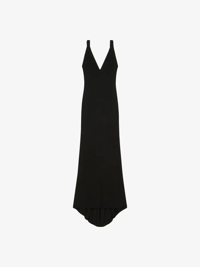 Women Dresses Givenchy Dress With Twisted Straps In Jersey With Pearls Black