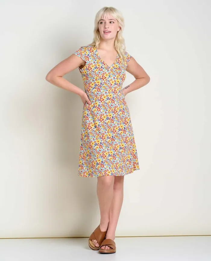 Women Dresses Toad and Co Rosemarie Dress Barley Multi Floral Print