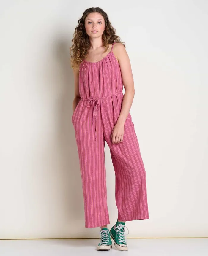 Women Dresses Toad and Co Taj Hemp Strappy Jumpsuit Tulip Stripe