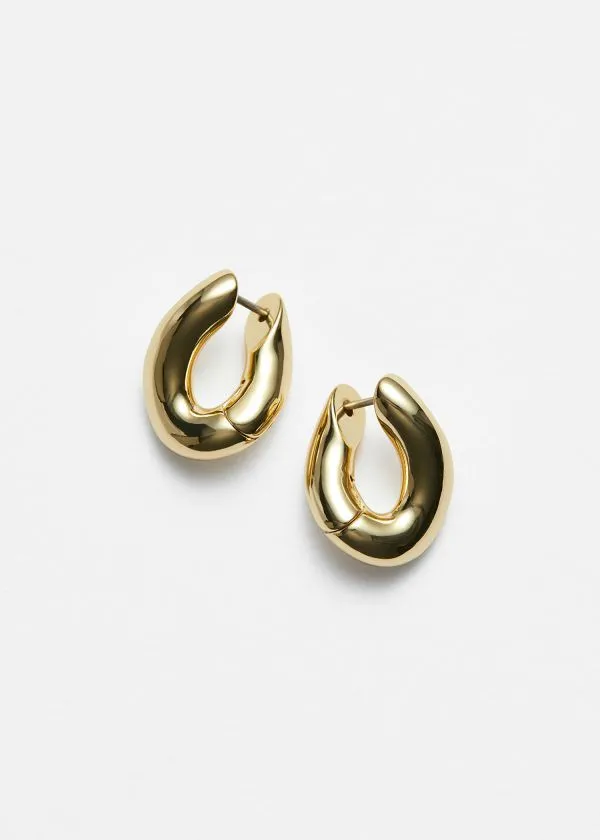 Women Earrings and Other Stories Chunky Twist Hoops Gold
