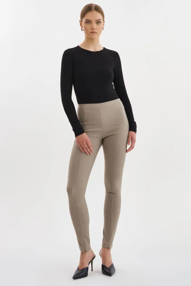 Women ELAINE Twill Leggings Wood Bridge LAMARQUE Pants and Shorts