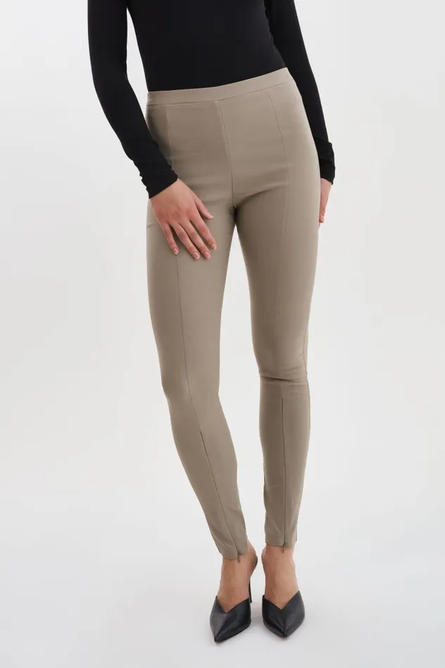 Women ELAINE Twill Leggings Wood Bridge LAMARQUE Pants and Shorts