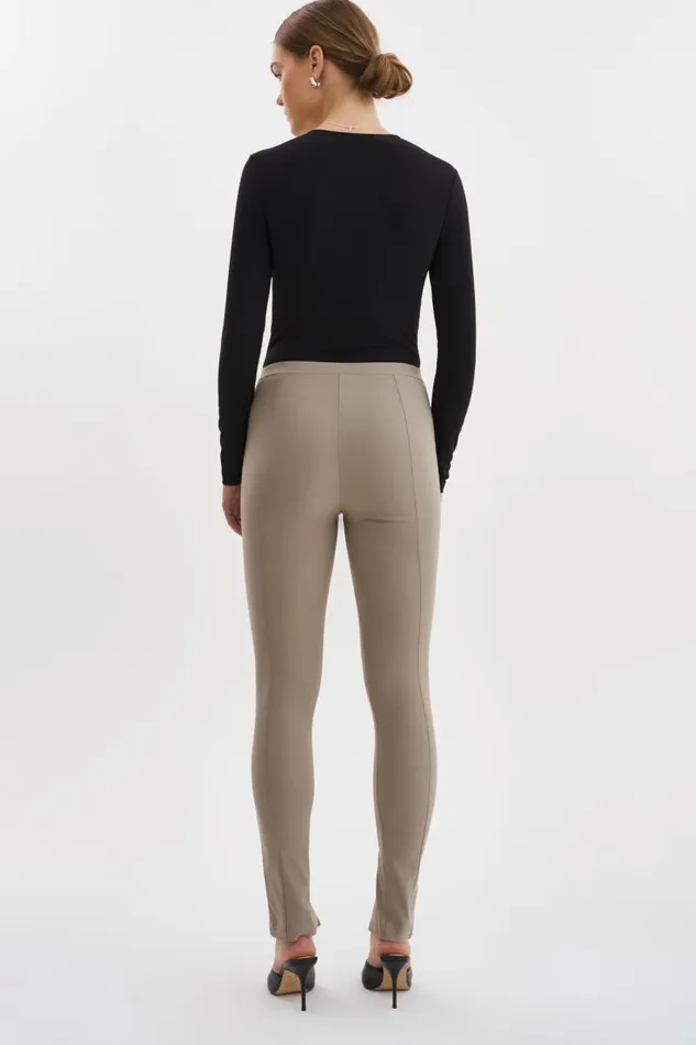 Women ELAINE Twill Leggings Wood Bridge LAMARQUE Pants and Shorts