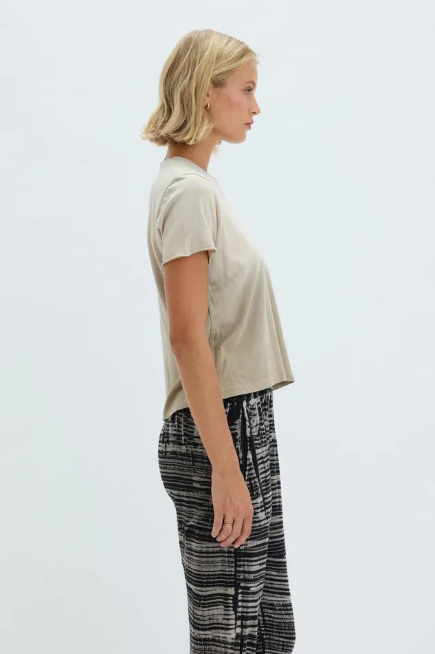 Women Faded Sand Liana Tee Raquel Allegra Sweaters and Knits