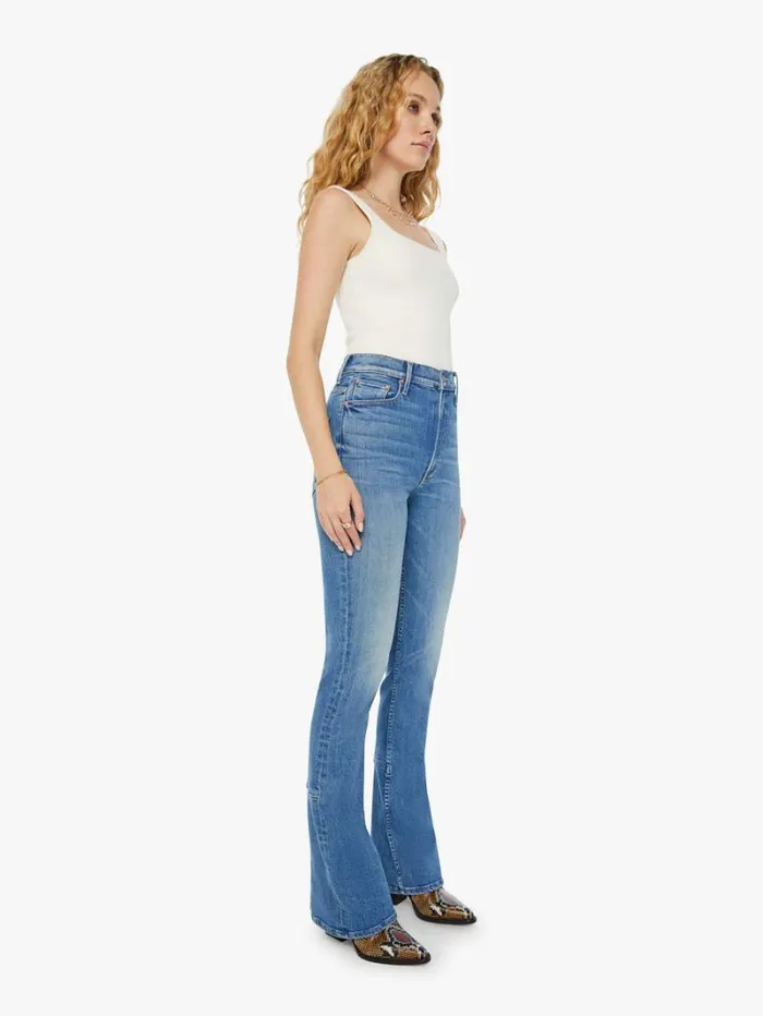 Women Flare Mother Denim The Outlaw Wedge Heel Wash Monkey In The Middle Women Flare Mother Denim The Outlaw Wedge Heel Wash Monkey In The Middle
