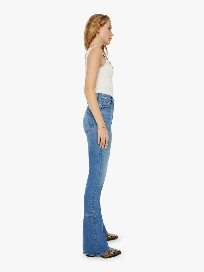 Women Flare Mother Denim The Outlaw Wedge Heel Wash Monkey In The Middle Women Flare Mother Denim The Outlaw Wedge Heel Wash Monkey In The Middle