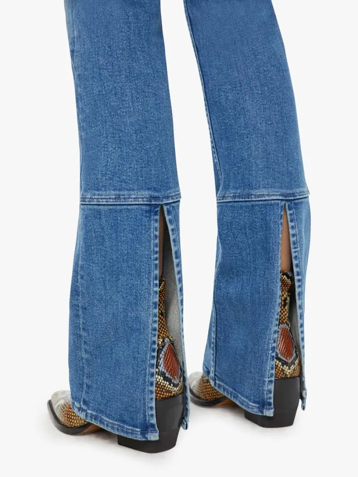 Women Flare Mother Denim The Outlaw Wedge Heel Wash Monkey In The Middle Women Flare Mother Denim The Outlaw Wedge Heel Wash Monkey In The Middle