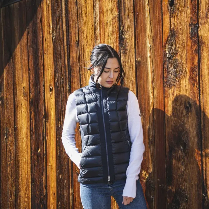 Women FRX Delphina Vest Deep Space KJUS Midlayers and Sweaters