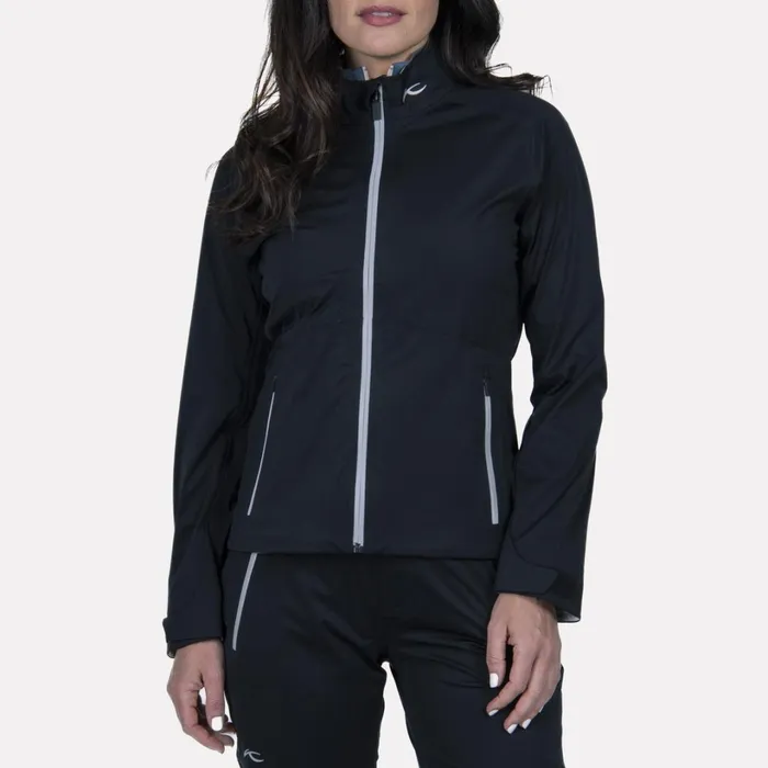 Women Gemini Jacket Black KJUS Rainwear