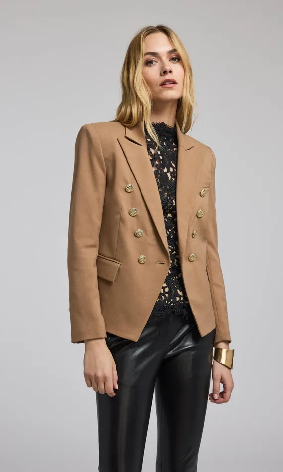 Women Generation Love Clothing Blazers and Jackets Amelia Suiting Blazer Camel