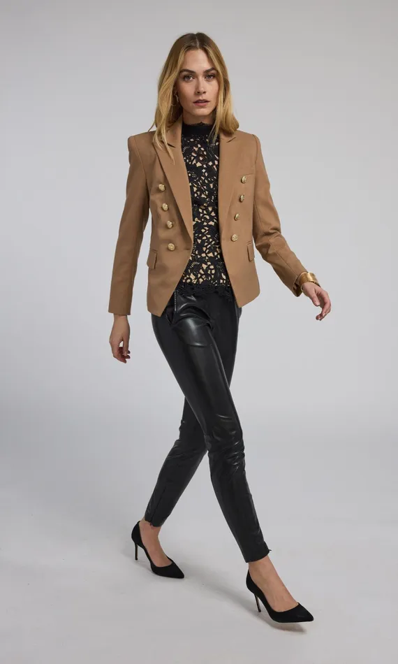 Women Generation Love Clothing Blazers and Jackets Amelia Suiting Blazer Camel