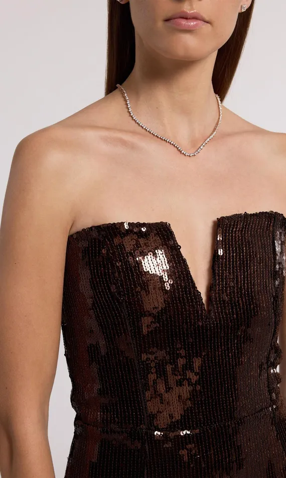 Women Generation Love Clothing Dresses Blaine Sequin Dress Brown