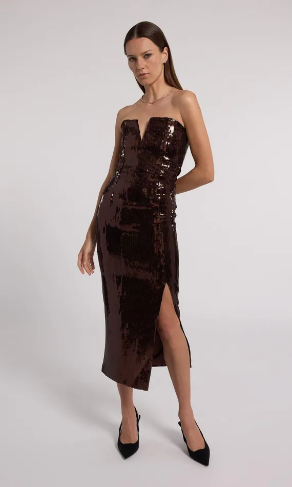 Women Generation Love Clothing Dresses Blaine Sequin Dress Brown