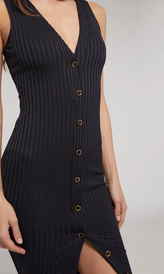 Women Generation Love Clothing Dresses Rebecca Rib Dress Black