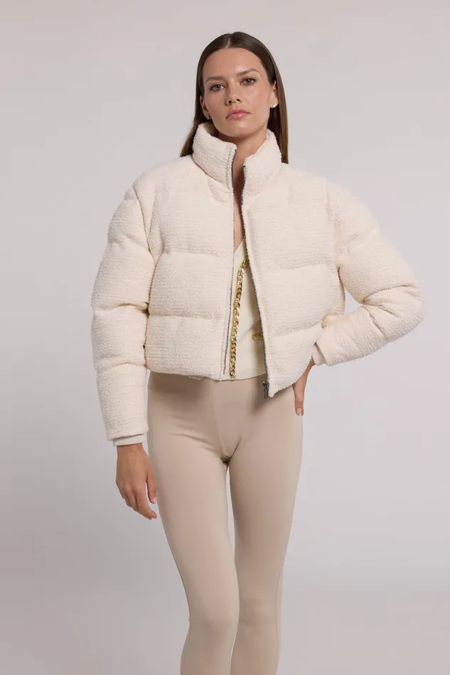 Women Generation Love Clothing Outerwear Rhoda Tweed Puffer White