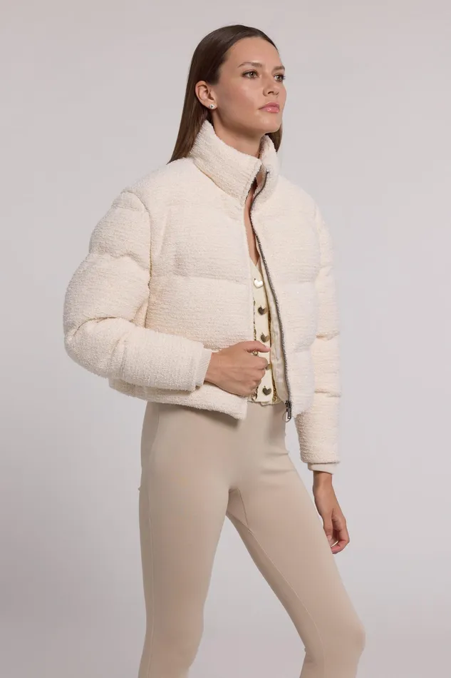 Women Generation Love Clothing Outerwear Rhoda Tweed Puffer White