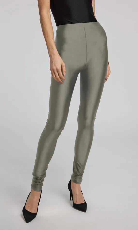 Women Generation Love Clothing Pants Jeffi Shiny Jersey Legging Sage