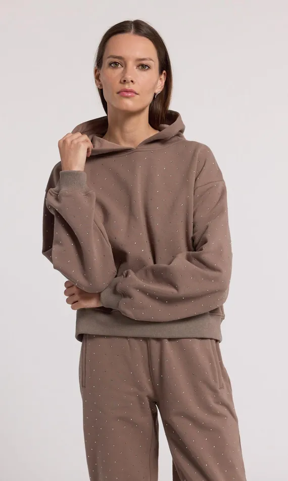 Women Generation Love Clothing Sweaters and Sweatshirts Renae Crystal Hoodie Truffletruffle