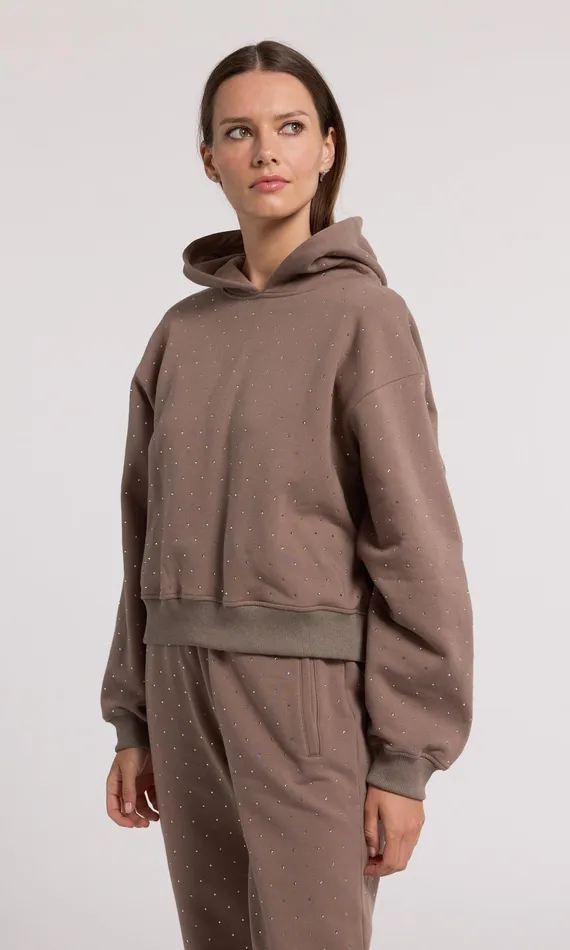 Women Generation Love Clothing Sweaters and Sweatshirts Renae Crystal Hoodie Truffletruffle