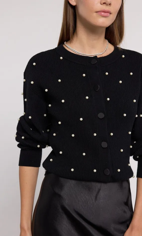 Women Generation Love Clothing Sweaters and Sweatshirts Stacie Cardigan Black