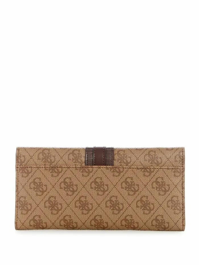 Women Ginevra Logo Clutch Wallet Latte Logo Handbags GUESS Women Ginevra Logo Clutch Wallet Latte Logo Handbags GUESS