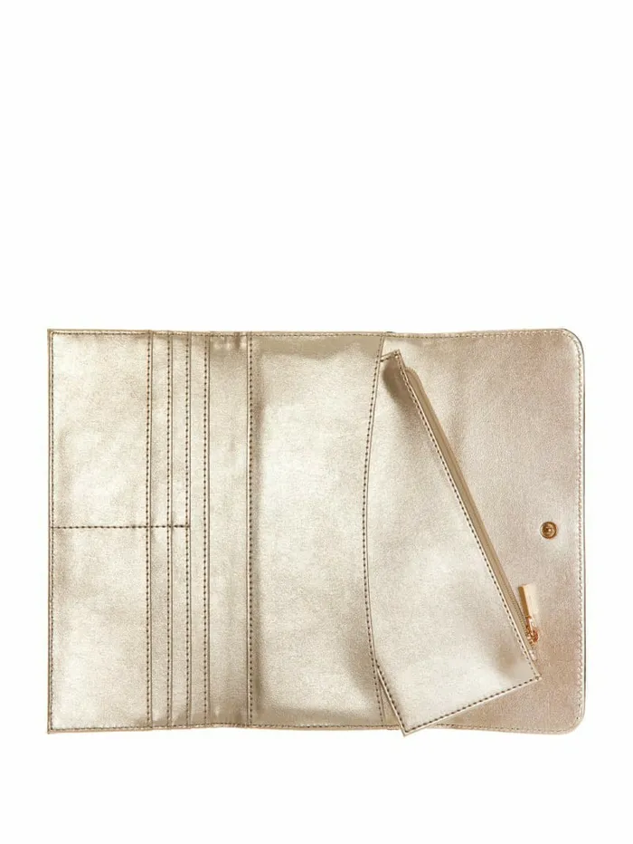 Women Ginevra Logo Clutch Wallet Latte Logo Handbags GUESS Women Ginevra Logo Clutch Wallet Latte Logo Handbags GUESS