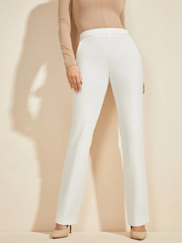 Women GUESS Brigitte Pant Warm White Bottoms