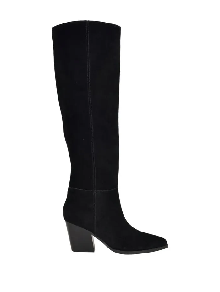 Women GUESS Dolita Suede KneeHigh Boots Black 001 Boots and Booties Women GUESS Dolita Suede KneeHigh Boots Black 001 Boots and Booties