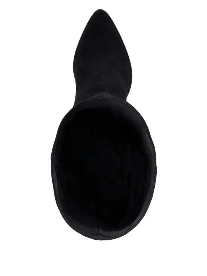 Women GUESS Dolita Suede KneeHigh Boots Black 001 Boots and Booties Women GUESS Dolita Suede KneeHigh Boots Black 001 Boots and Booties