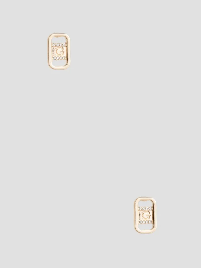 Women GUESS GoldTone G Stud Earrings Gold Jewelry
