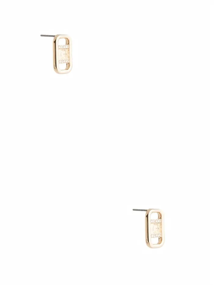 Women GUESS GoldTone G Stud Earrings Gold Jewelry Women GUESS GoldTone G Stud Earrings Gold Jewelry
