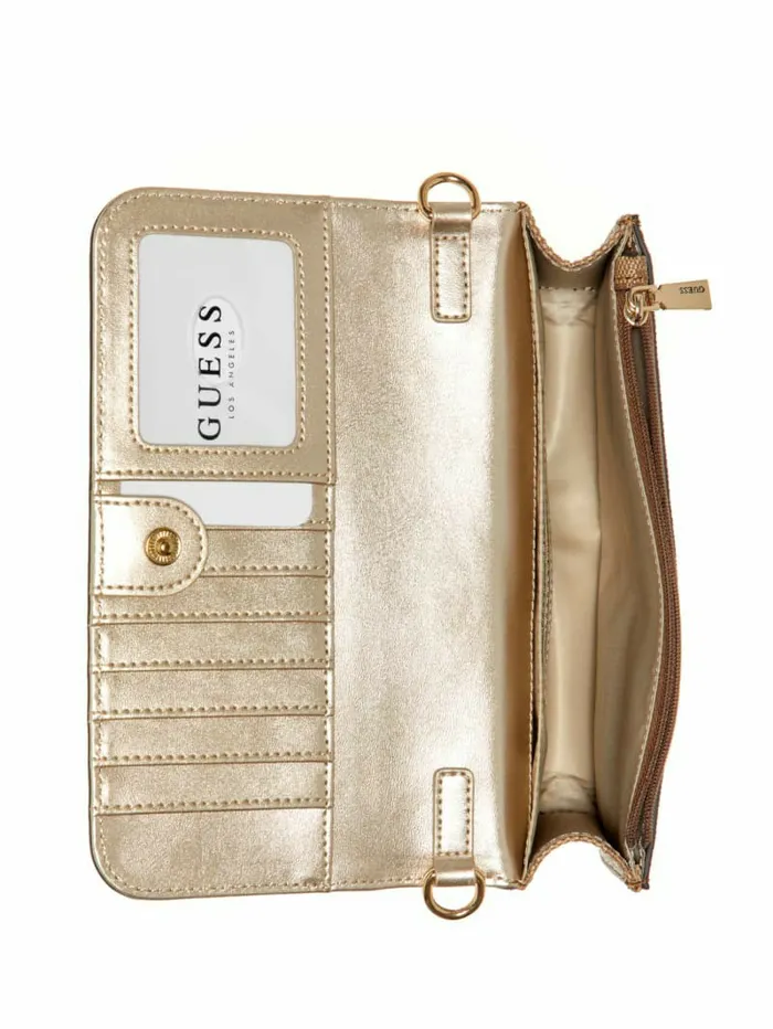 Women GUESS James Denim Quattro G Crossbody Wallet Organizer Denim Logo Handbags Women GUESS James Denim Quattro G Crossbody Wallet Organizer Denim Logo Handbags