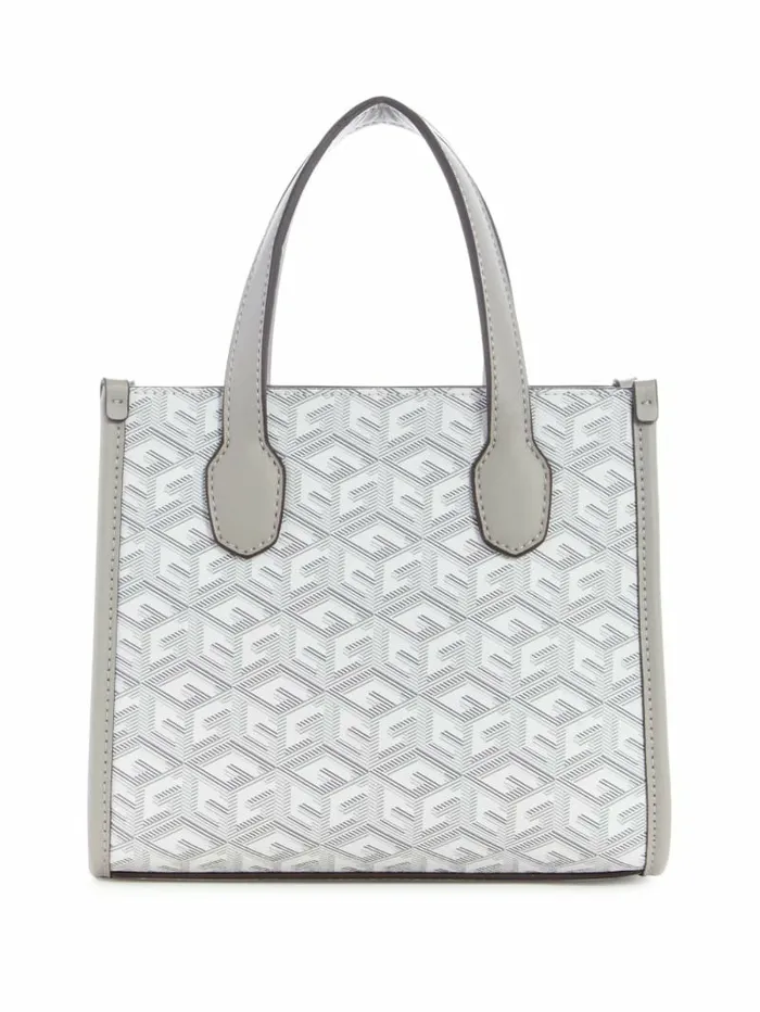 Women GUESS Silvana Mini Totes Steel Handbags Women GUESS Silvana Mini Totes Steel Handbags