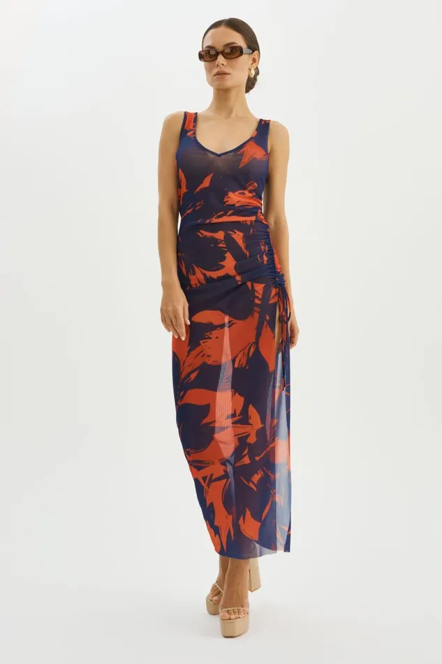 Women HADYL Mesh Maxi Dress Floral LAMARQUE Dresses Women HADYL Mesh Maxi Dress Floral LAMARQUE Dresses