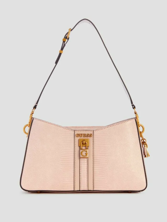Women Handbags GUESS Ginevra Elite Shoulder Bag Light Rose