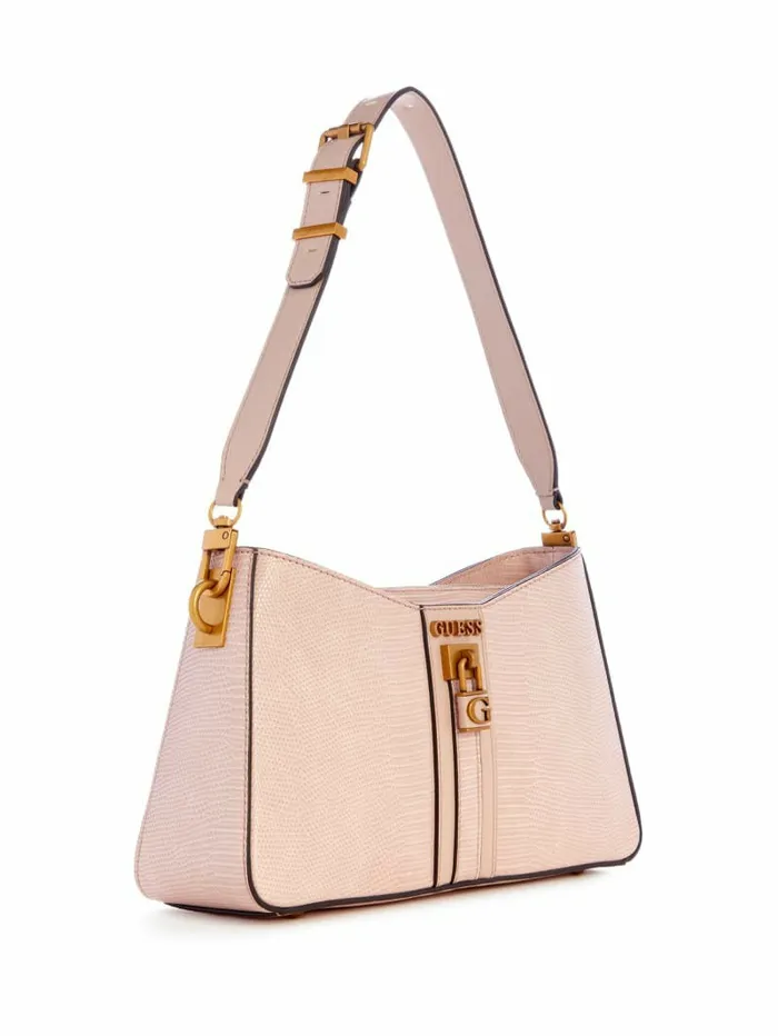 Women Handbags GUESS Ginevra Elite Shoulder Bag Light Rose