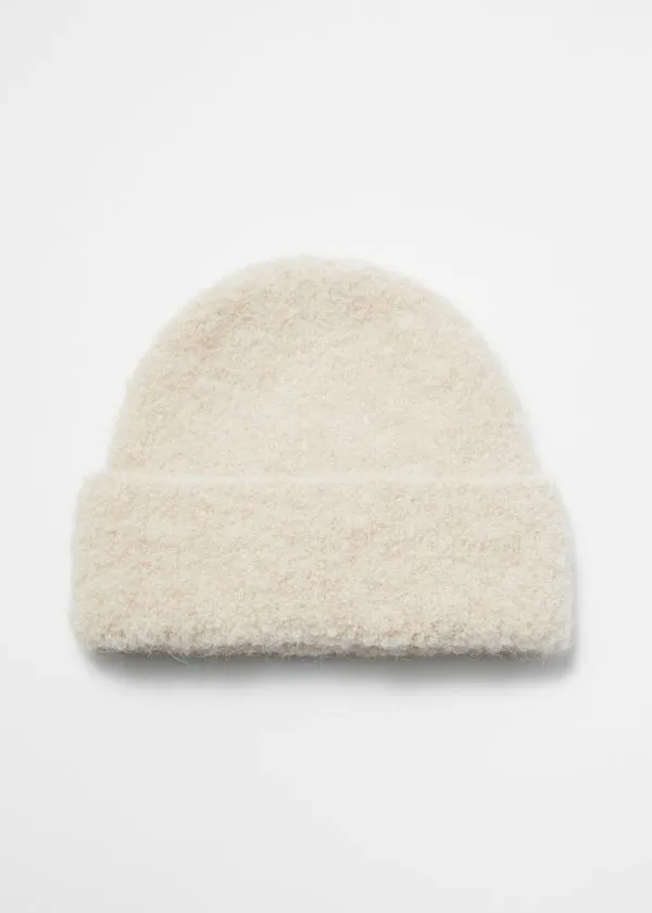 Women Headwear and Other Stories AlpacaBlend Beanie Dusty White