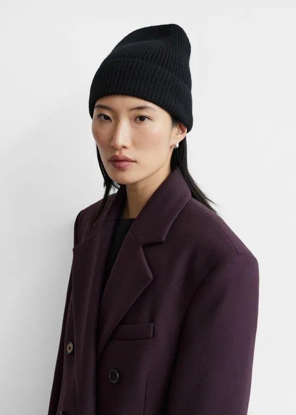 Women Headwear and Other Stories Cashmere Beanie Black Women Headwear and Other Stories Cashmere Beanie Black