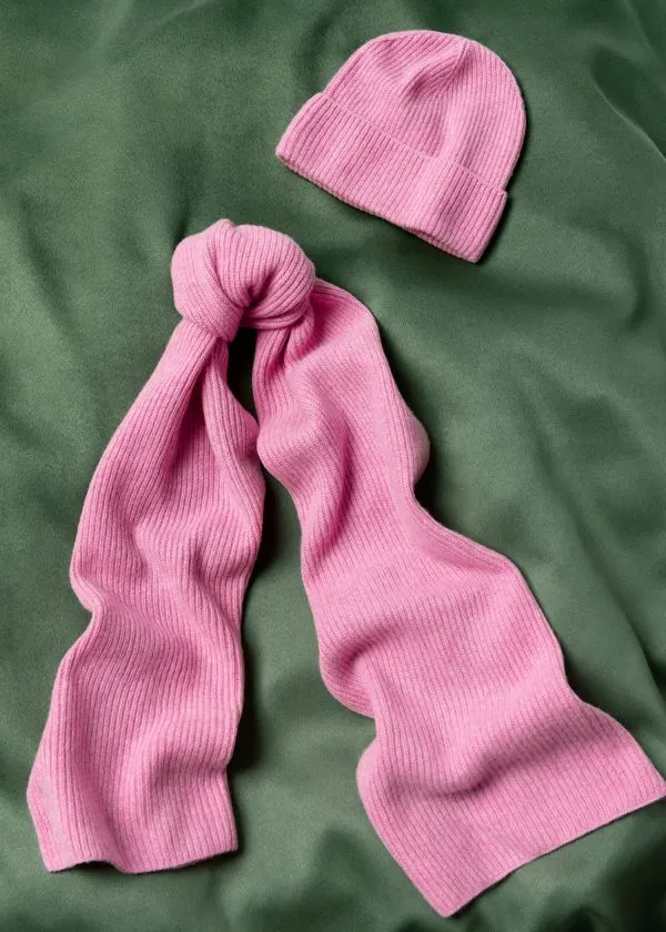 Women Headwear and Other Stories Cashmere Beanie Pink Women Headwear and Other Stories Cashmere Beanie Pink